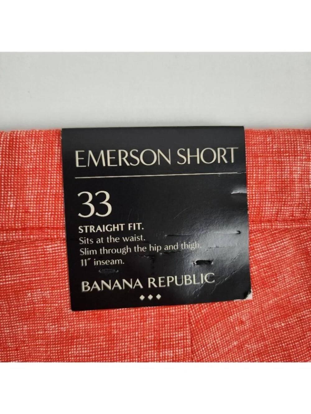 Banana Republic Shorts Mens 33 Red Emerson Straight Fit 11